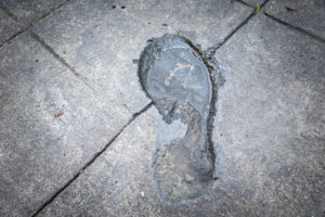 footprint-300x200 How can I repair footprints in my concrete sidewalk?  