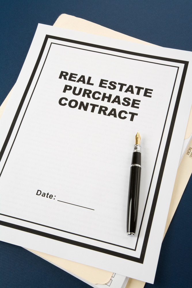 Photo of Real Estate Purchase Contract that is the result of Pre-Purchase / Pre-Mortgage Inspections