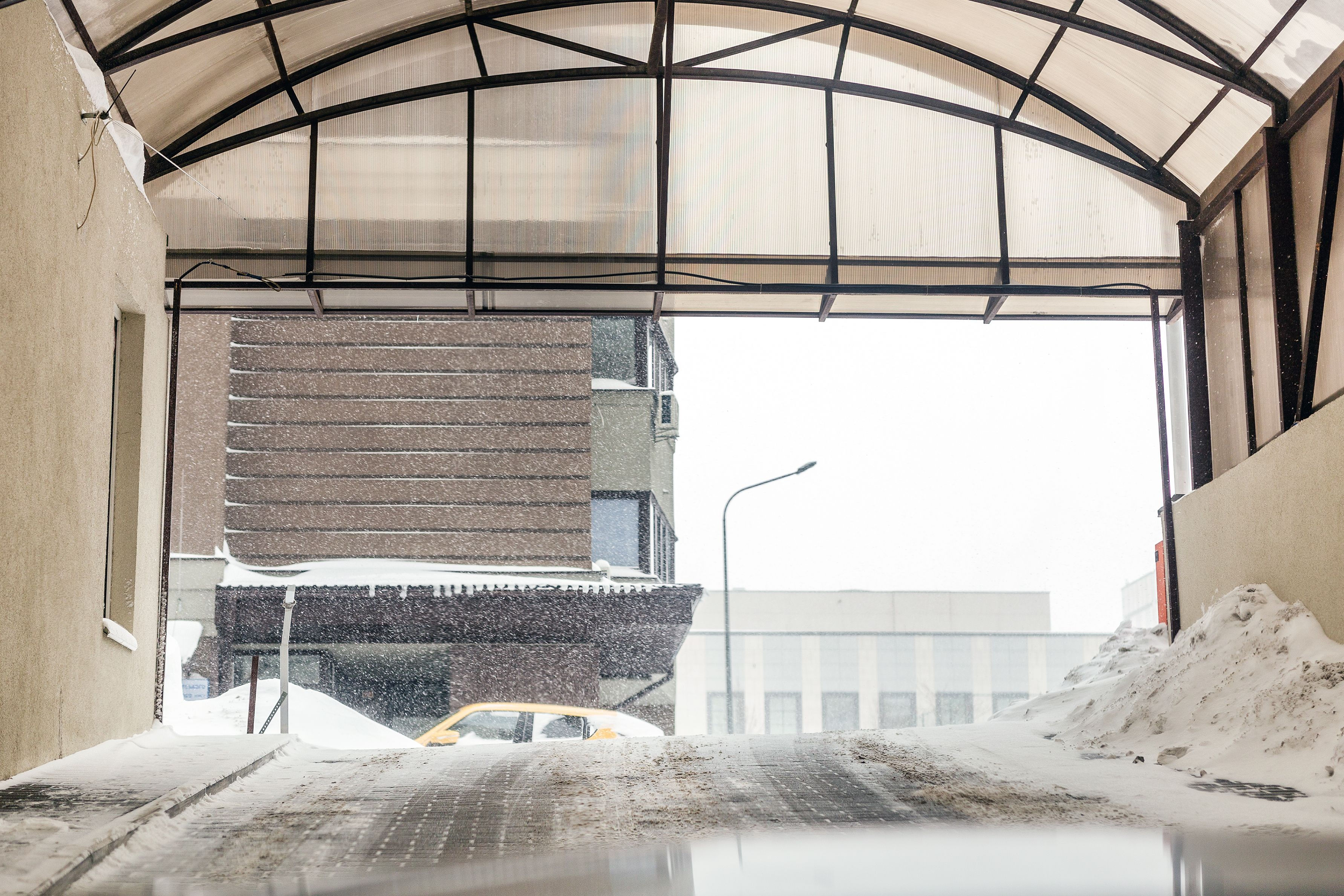 Removing Snow From Parking Structures